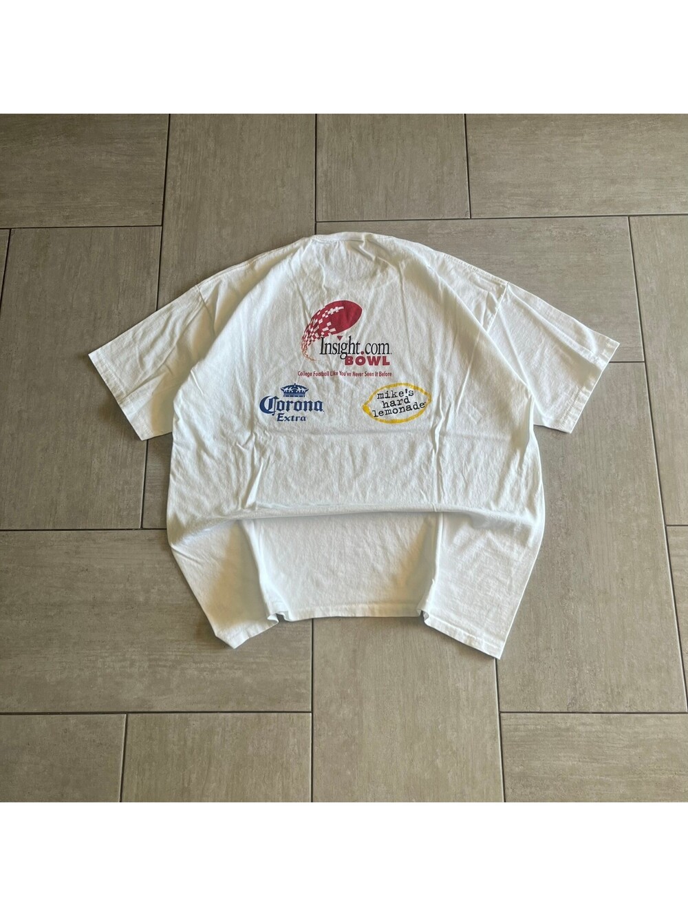 All Sport Events Insight.com Bowl White Graphic T-Shirt XXL #4